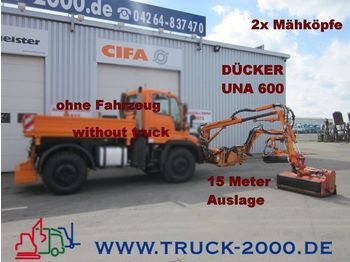UNIMOG Dücker UNA600 Böschungsmäher 2 Mähköpfe-15 Meter - Komunalinė/ Specializuota technika