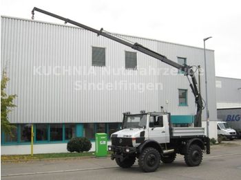 Unimog 425 U 1500 Pritsche Kran MKG 10,4m=610kg Zapfwel  - Komunalinė/ Specializuota technika