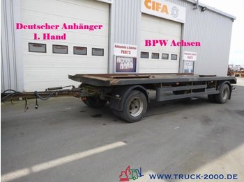  Hilse 2 Achs Abroll + Absetzcontainer BPW 1.Hand - Konteineris-vežimus/ Sukeisti kūną priekaba