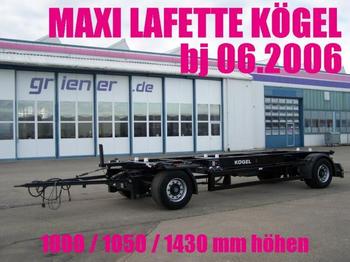 Kögel AWE 18 LAFETTE MAXI 1000 / 1430 mm höhe - Konteineris-vežimus/ Sukeisti kūną priekaba