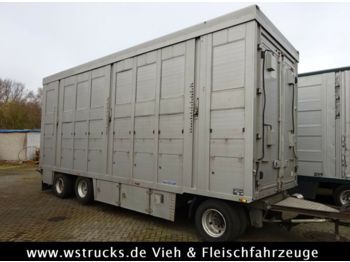 Gyvulių pervežimo priekaba Menke 2 Stock Ausahrbares Dach Vollalu  7,50m: foto 1