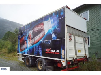 Refrižeratorius priekaba Norslep 2 axle thermo trailer with Bussbygg box and lift: foto 1