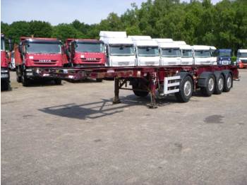 Dennison 3+1 axle 2 x 20 ft combi trailer - Konteineris-vežimus/ Sukeisti kūną puspriekabė