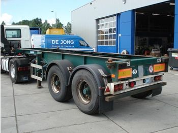 Flandria 20 ft steel- ABS - Konteineris-vežimus/ Sukeisti kūną puspriekabė
