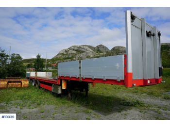 Tyllis Jumbo trailer with driving ramps - Platforminė/ Bortinė puspriekabė
