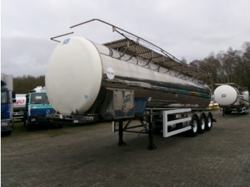 Crossland Food tank inox 35 m3 / 1 comp + pump - Puspriekabė cisterna