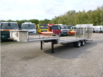 Veldhuizen Semi-lowbed trailer (light commercial) P37-2 + ramps + winch - Žemo profilio platforma puspriekabė