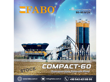 FABO COMPACT-60 CONCRETE PLANT | CONVEYOR TYPE - Betono gamykla