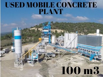 FABO USED MOBILE CONCRETE BATCHING PLANT 100 m3/h - Betono gamykla