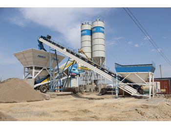 PROMAX Mobile Concrete Batching Plant M100-TWN(100M3/H) - Betono gamykla