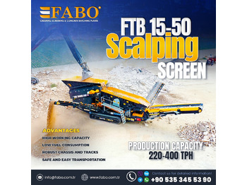 FABO FTB-1550 MOBILE SCALPING SCREEN | AVAILABLE IN STOCK - Mobilus trupintuvas