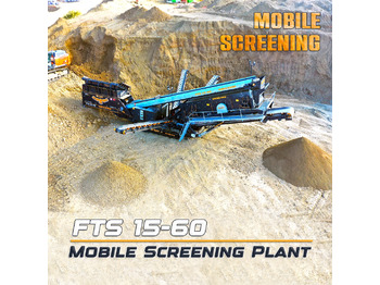 FABO FTS 15-60 MOBILE SCREENING PLANT 500-600 TPH | Ready in Stock - Mobilus trupintuvas