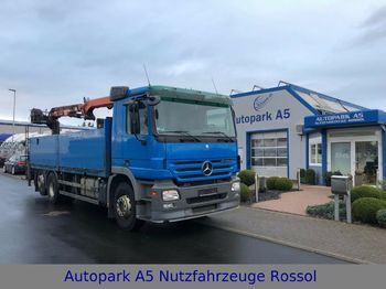 Platforminis/ Bortinis sunkvežimis Mercedes-Benz Actros 2541 Liftachse Kran Tempomat Klima: foto 1