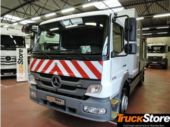 Platforminis/ Bortinis sunkvežimis Mercedes-Benz Atego 1216 L S-Fahrerhaus ABS Klima 4x2 Euro5: foto 1