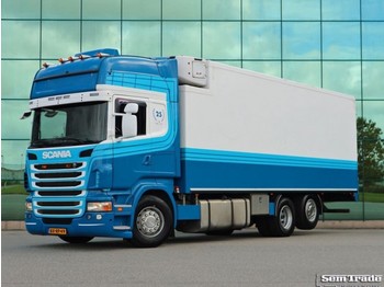Refrižeratorius sunkvežimis Scania R480 6X2 EURO 5 RETARDER ISOLATED BOX / SIDE DOORS: foto 1